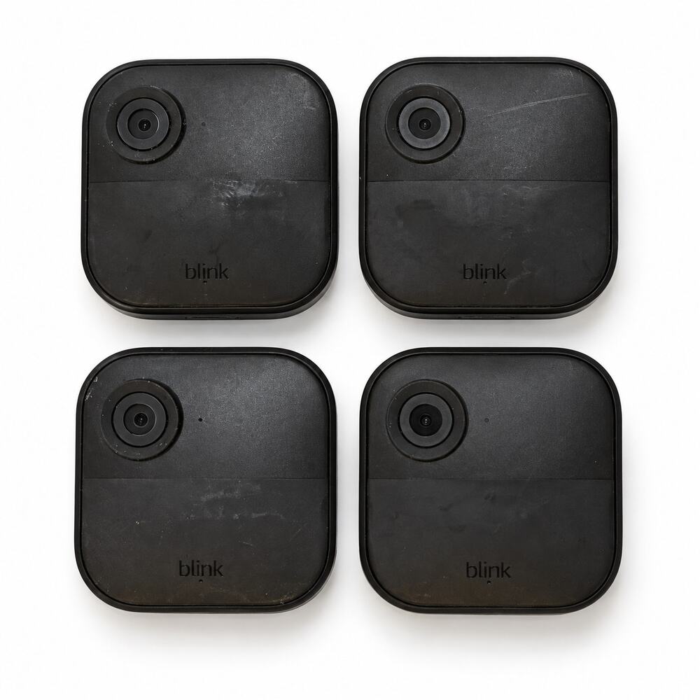 Blink Outdoor 4 Cameras Lot of 4 Tested Cameras Only No Sync Module AS IS
